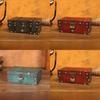 Wooden Retro Style Storage Boxes With Password Lock For Bedroom Organization