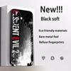 Classic Evil Umbrella Cool Pattern Design Phone Case For iPhone 17 16 15 14 13 12 Plus Mini Pro Max Soft Black Shockproof Cover