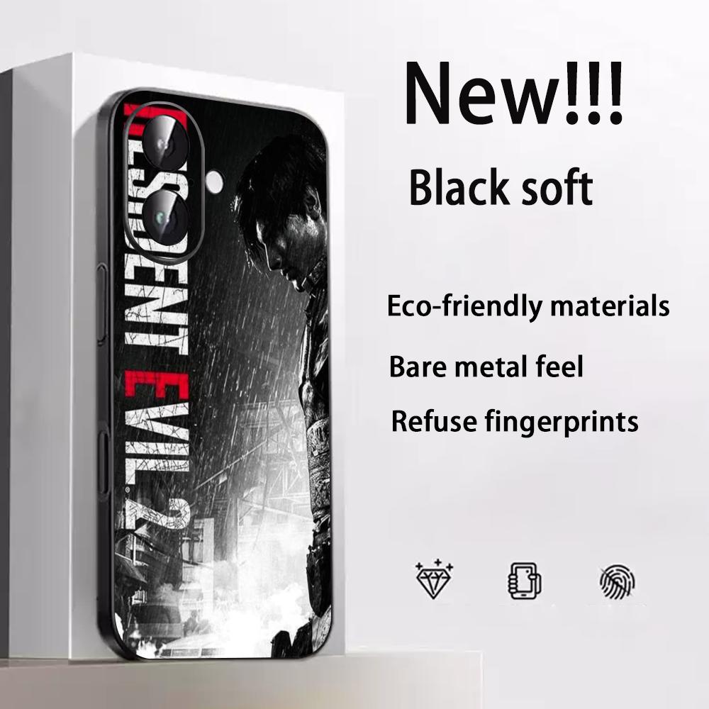 

Resident evil 9 горячий игровой плакат Чехол для телефона для iPhone 17 16 e 15 14 13 12 Plus Mini Pro Max Мягкий черный противоударный чехол iPhone 12 Pro