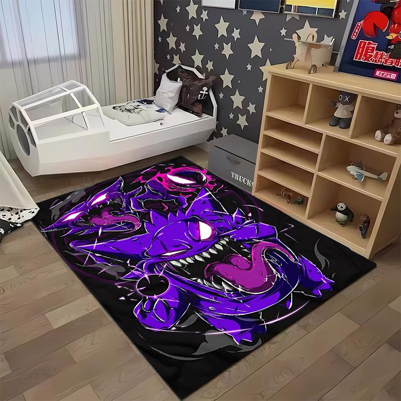 1PC Gengar Pattern Printed Rug Bedroom Living Room Anime Carpets for Girl Room Floor Mat Home Decor Non-Slip Rug Fast Shipping