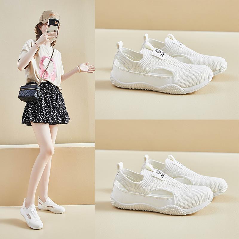 ins Korean version of flying woven shoes summer new student sports shoes mesh breathable fitness running casual K1506