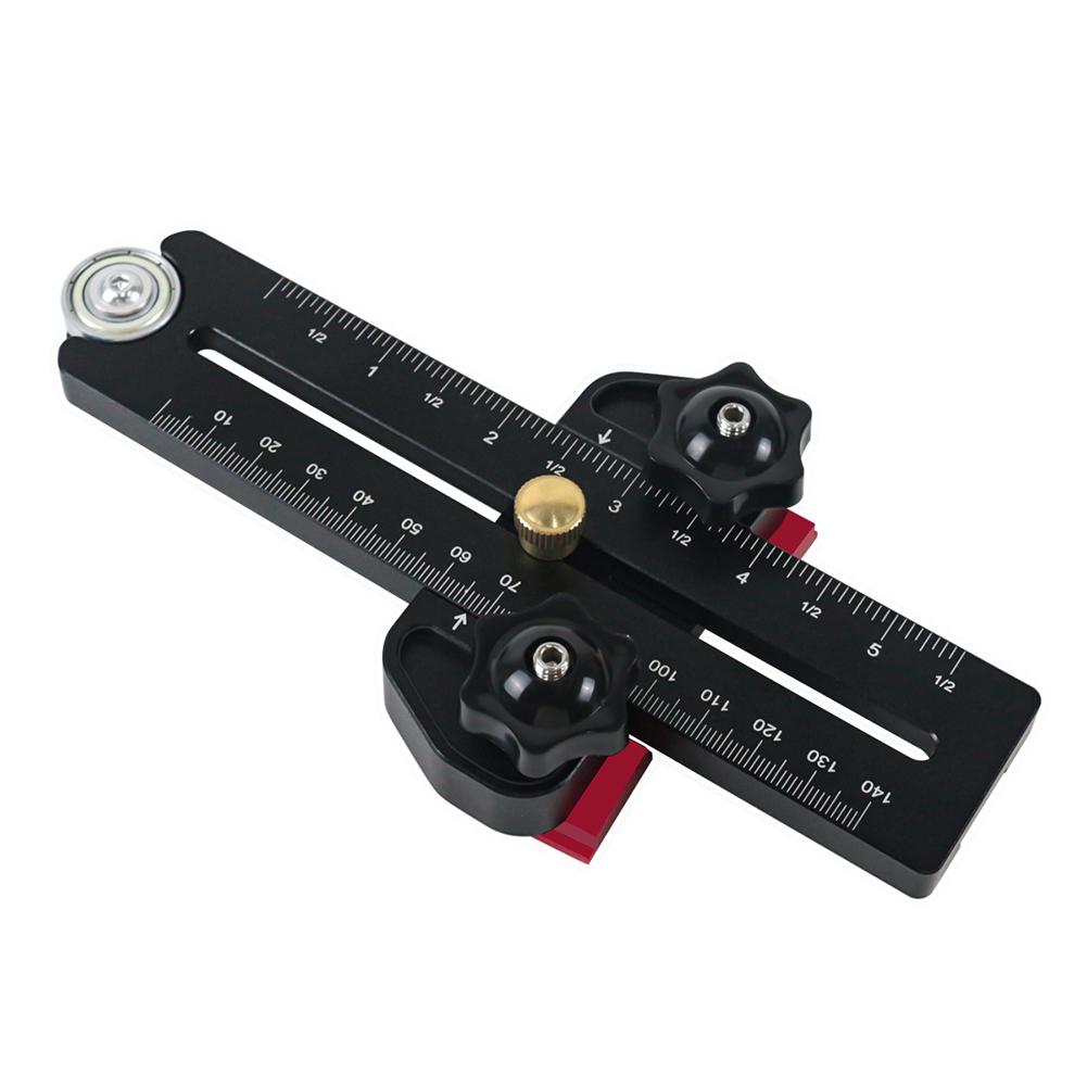 Black Thin Rip Jig Cutting Limiting Support Table Saw Jig Guide Fence Guide Narrow Strip Cut Inverted Roller Workbench Accessory