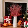 12Pcs Artificial Flowers Berry Bouquet Christmas Tree Decoration Ornaments for Home Vase Decor New Year 2026 Gifts Accessoriees