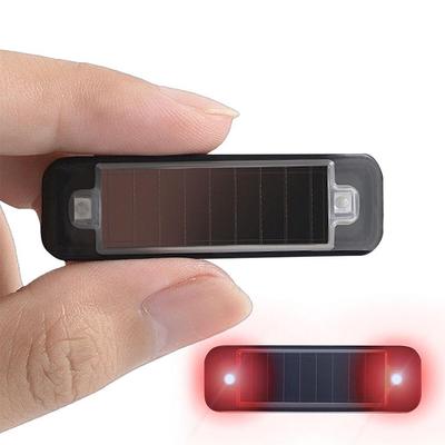 Mini Solar Power LED Car Warning Light Night Security Simulated Alarm Wireless Anti-Theft Caution Lamp Flashing Dummy Alarm Lamp