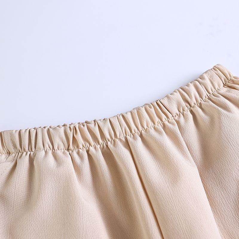 Casual Pants Summer Embroidered Thin High Waisted Loose and Fashionable New Pants