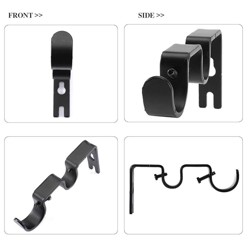 Supporto Doppia Asta Tenda Regolabile Supporti Doppi per Aste per Ufficio Soggiorno Camera da Letto