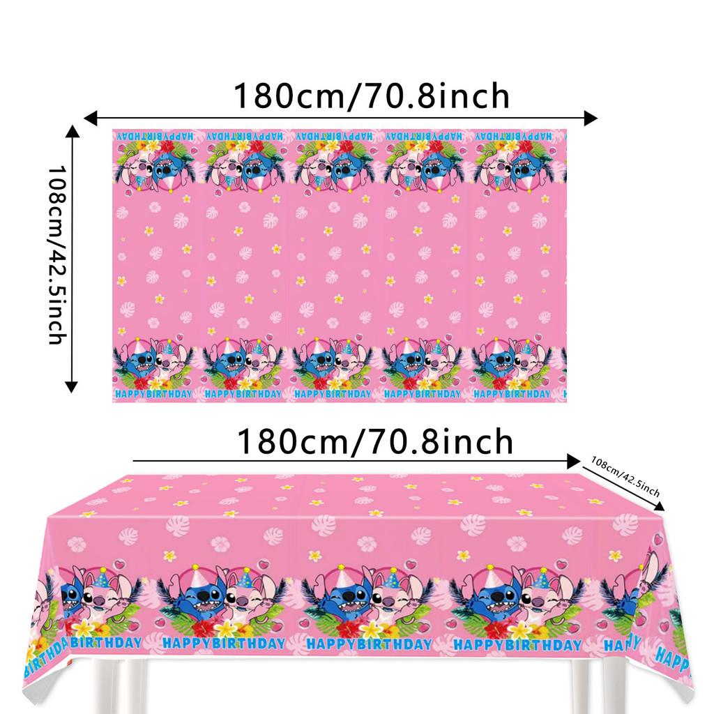 Stitch Tablecloth Party With Waterresistant Material For Kids Decor Birthday