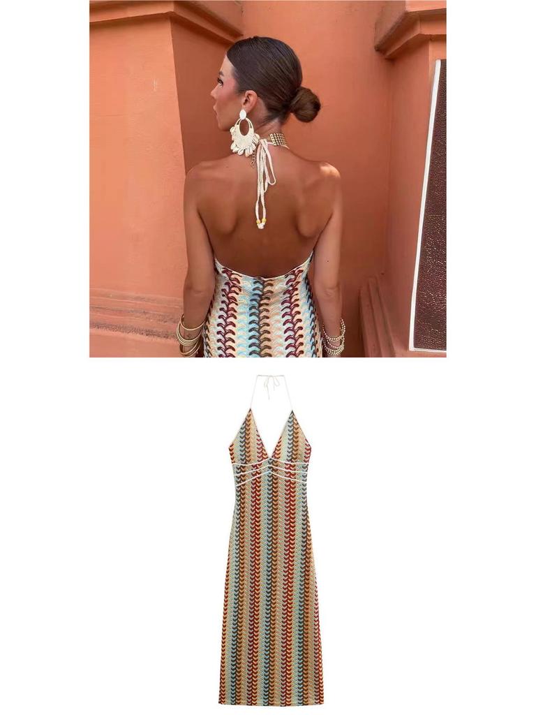 Vestido de Ganchillo de Punto de Verano 2026: Colección de Vacaciones para Mujeres Europeas y Americanas.