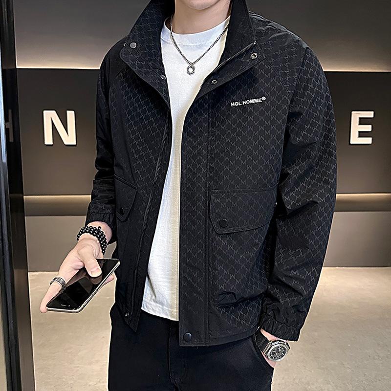 Jackets for Men In Spring and Autumn, New Models, Handsome and High-end Men's Stand-up Collar Casual Jackets and Autumn Tops