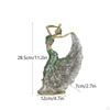 Elegant Peacock Dance Figurine Decorative Dancing Woman Sculpture Artistic