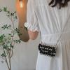 Vintage Faux Pearl Purse Beaded Crossbody Bag with Removable Shoulder Strap Ladies Evening Clutch for Parties Street Office