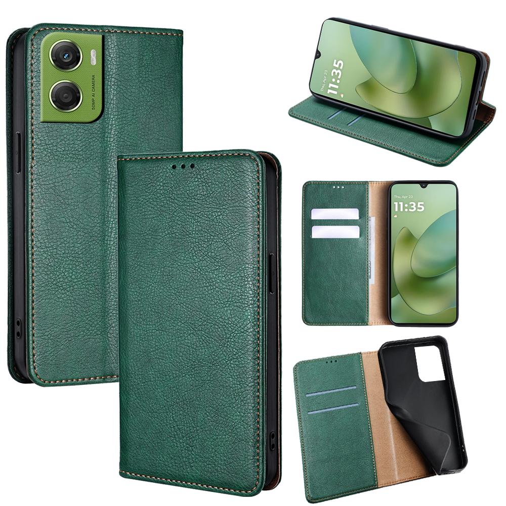 

For Motorola Moto G06 4G Case Wallet PU Leather Magnetic Auto-Absorbed Phone Cover