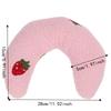 3pcs Machine Washable Pet Neck Pillow Plush Fluffy Calming Pillow U Shaped Pillow  For Pets