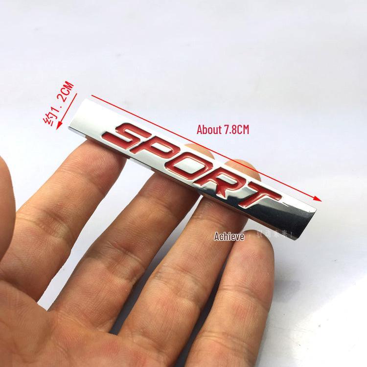 Nový zadní odznak SPORT pro Jetta Bora Lavida: Kovová samolepka na auto pro zadní kufr