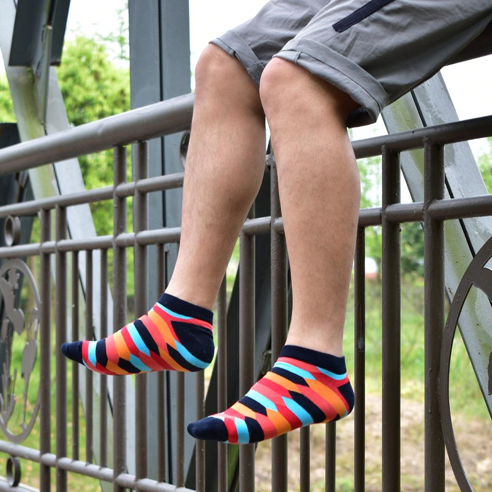 Socks Men's Invisible Short Summer Socks Quality Business Casual spring Color Combed cotton Boat Socks