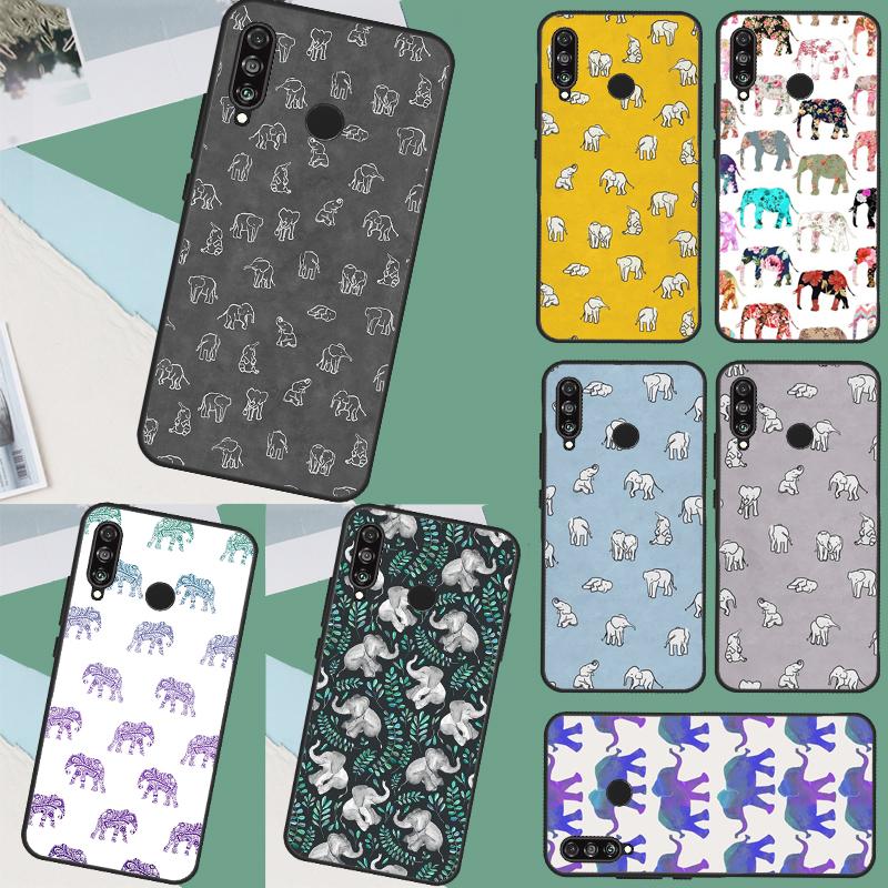 Cute Baby Elephant For Huawei Nova 8i 7i 11i 12i 12s 9 10 SE Y90 Y60 Y70 Y72 Y61 Y91 P30 P40 Lite P60 Pro Case