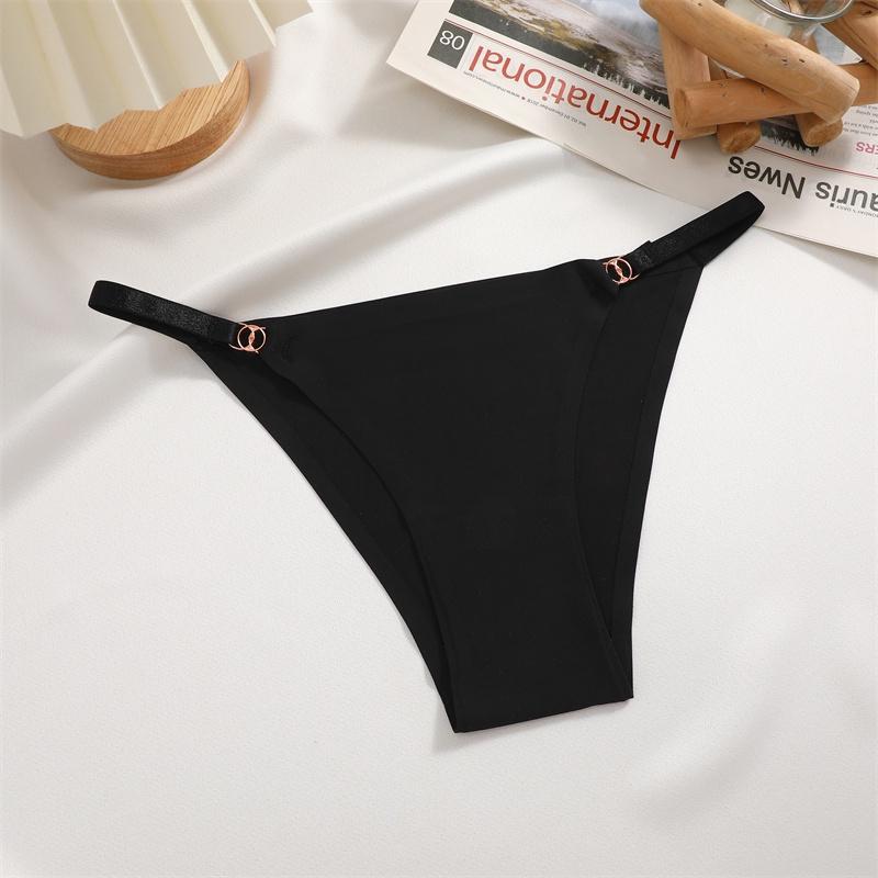 

Бесшовные трусики FINETOO для женщин, нижнее белье из ледяного шелка, базовые удобные трусики, однотонное нижнее белье S