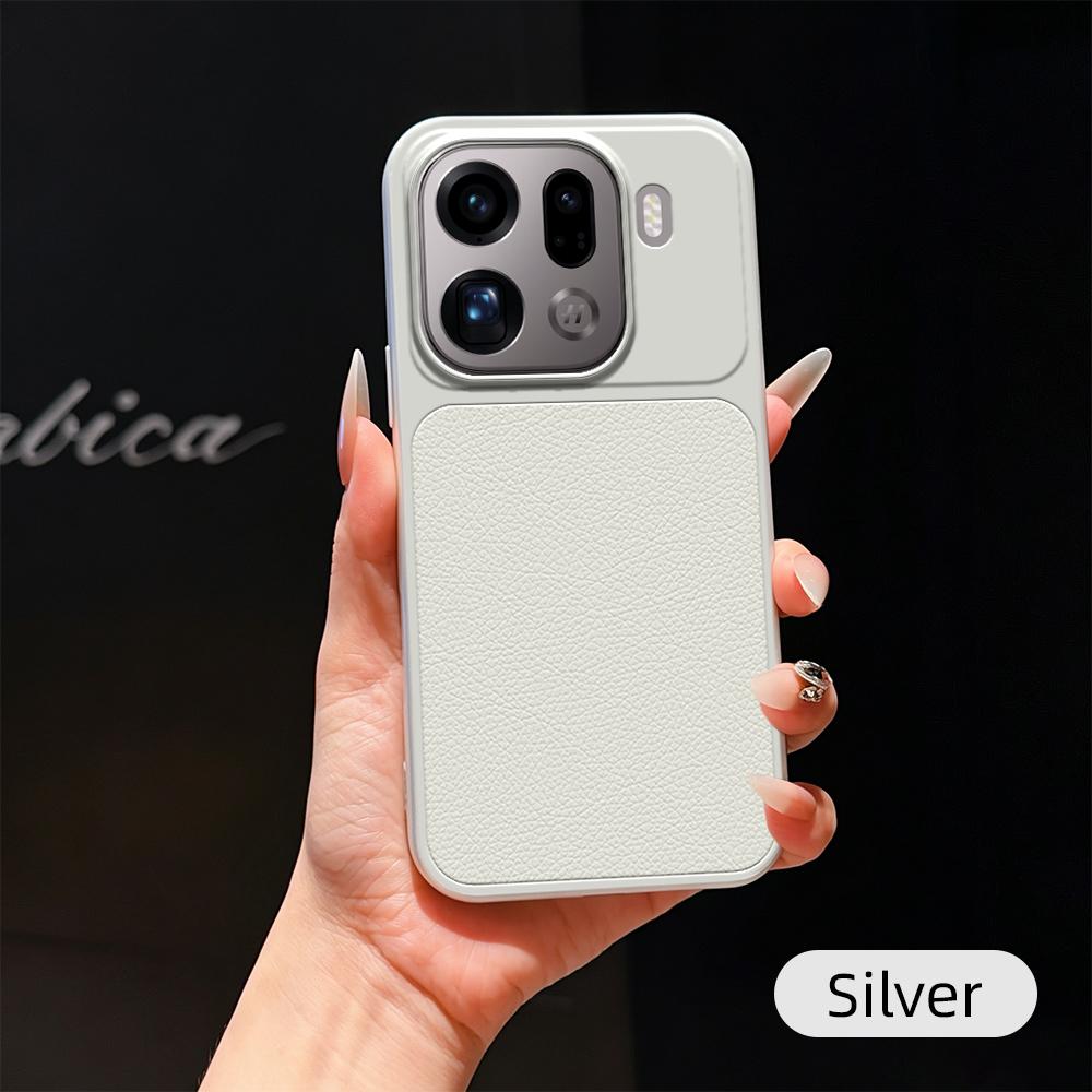 Phone Case For OPPO Find X9 X9S X8S X8 X7 Ultra X5 X6 Pro Coque Candy PU Lambskin Camera Protection Soft Back Cover