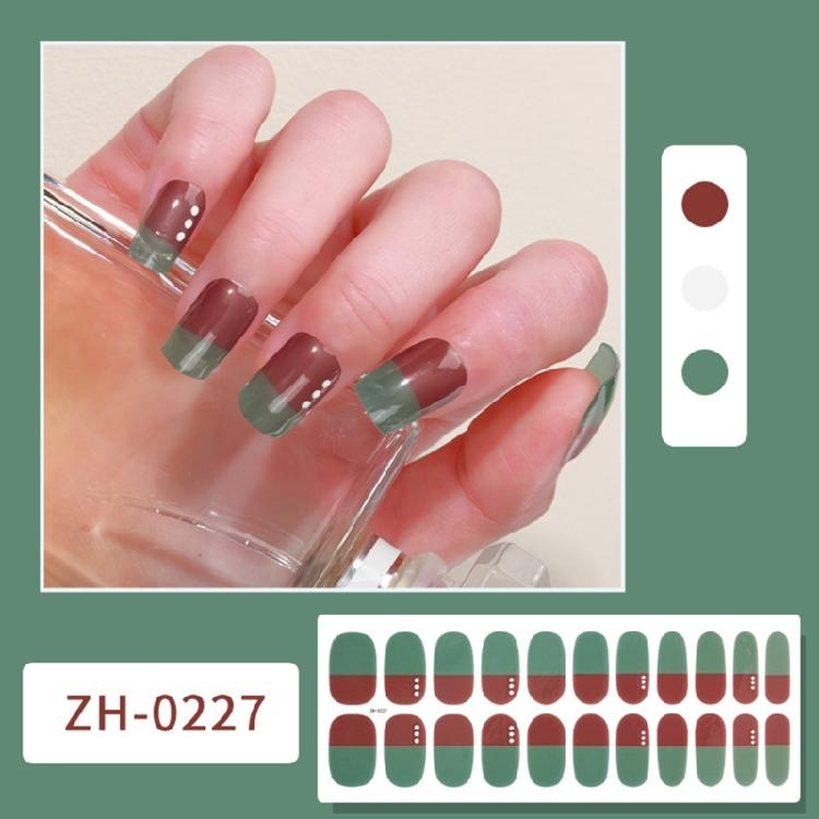 22Pcs Nail Wraps Polish Strips Self Adhesive Nail Polish Sticker Gel Nail Strips