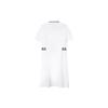 Fila Breathable Polo Neck Fashion Casual Short Sleeve Dress Women Dresses Standard-White F11W121340F-WT