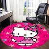 Hello Kitty Flowers Office Round Area Rug,  Under Office Chairs Bedroom Living Room Home Decor a0908152