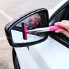 Telescopic Car Rearview Mirror Squeegee Brush for Windshield & Window Cleaning