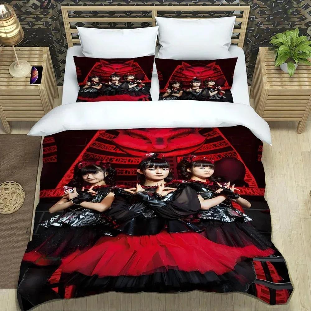 3D Print Rock Music Babymetal Bedding Sets Exquisite Supplies Set Duvetcover Bed Comforter Set Bedding Set Luxury Birthday Gift