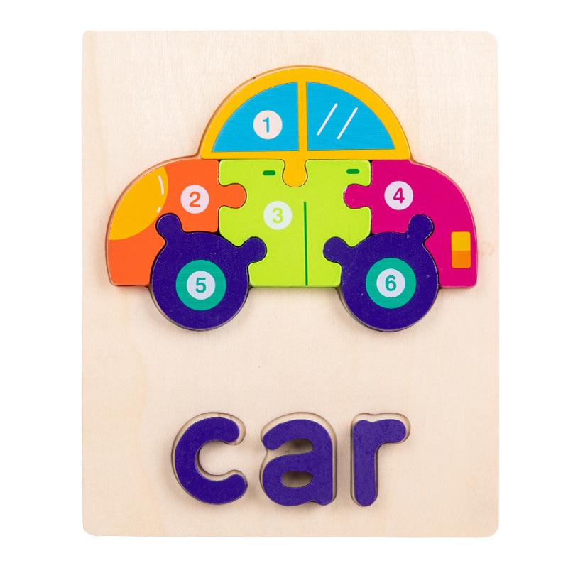 

Алфавит Головоломка Деревянные Детские Развивающие Игрушки Детский Подарок Развитие Мозга красный