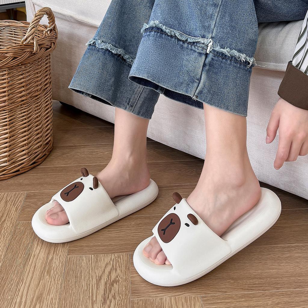 Cute slippers new summer indoor home bathroom non-slip deodorant eva thick bottom sandals outside wear