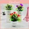 Orchid Plastic Realistic Square Pot Potted Plant For Wedding And Display Hotel