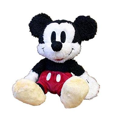 Disney Old Standard Mickey Plush Toy, S Size, Sitting Height 18cm