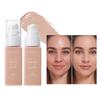 Liquid Foundation, Long-Lasting Dewy Finish Foundation with Pump, Lightweight Skin-Like Glow Full Coverage Face Makeup, Waterproof Liquid Base