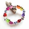 Damen Buntes Totenkopf Armband Punk Elastisches Verstellbares Armband Gebetsperlenarmband Schmuck Anhänger Dekoration für Täglich