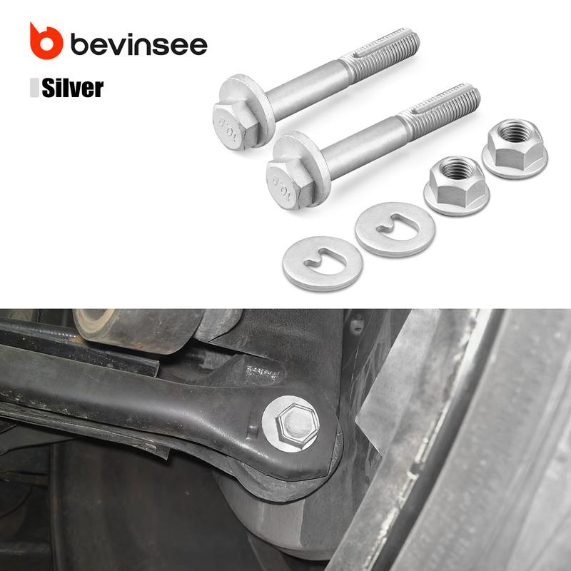 BEVINSEE Rear Camber Eccentric Bolt M12x1.5x82mm For BMW E36 E46 M3 Replaces 33326863853 Alignment Kit