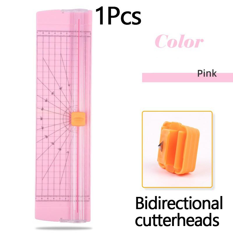 Portable A4 Paper Cutter Trimmer Scrapbook Trimmer Lightweight Cutting Mat Manual Cutting Tool Durable Plastic Art Crafts Tools