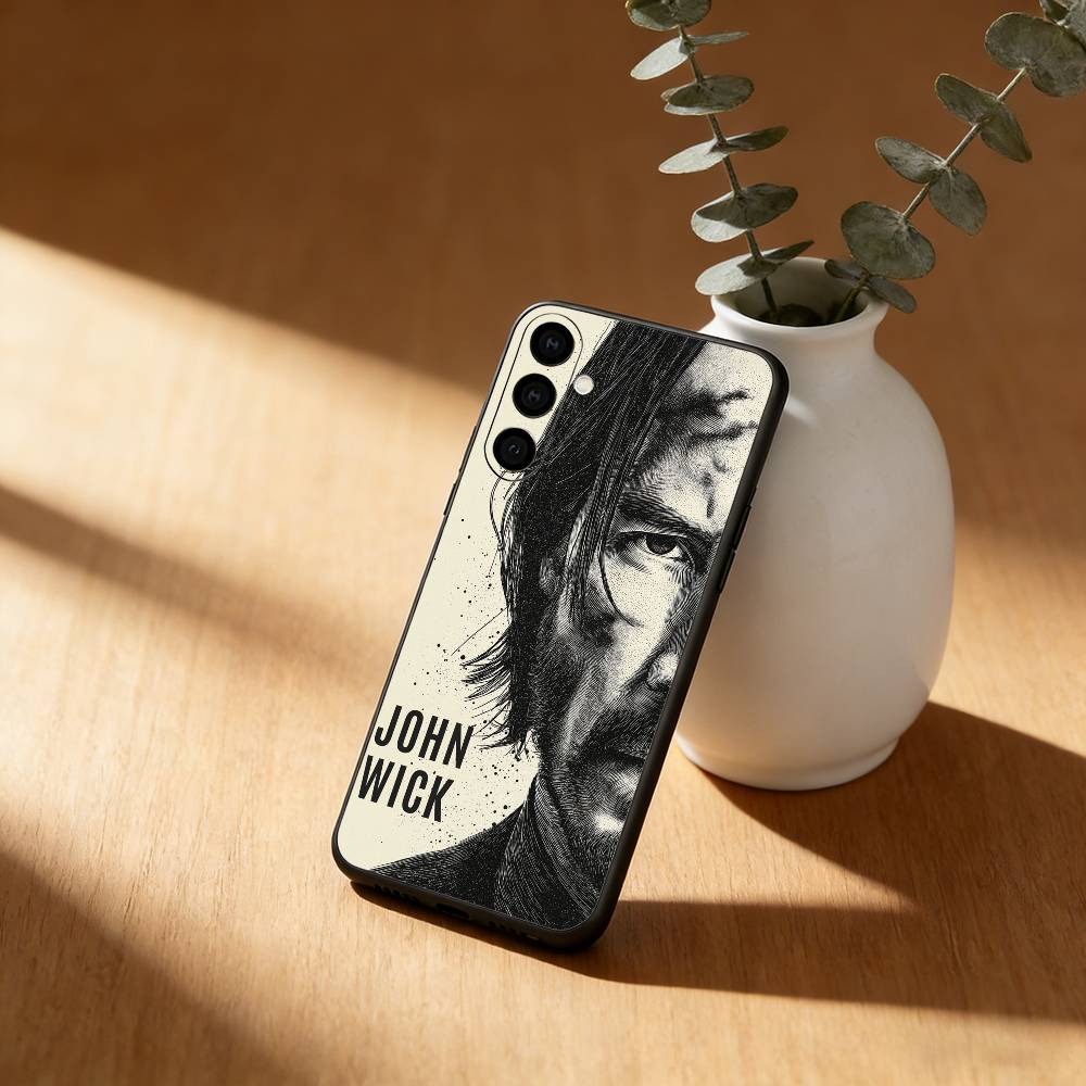 Classic films John wick Phone Case For Samsung Galaxy A91,80,73,72 ,71,53,52,32 ,31,22,21s,20,Soft Black Case