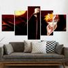5Pcs Comic Japan Cartoon Anime Decor 5 Pieces Canvas Paintings Wall HD Print Home Decor 5 Panel Room Decor Modern Abstract