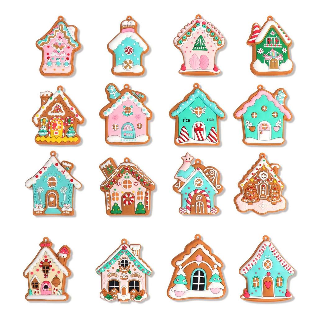 2024 New Gingerbread Man & House Christmas Ornaments DIY Holiday Scene Decorations