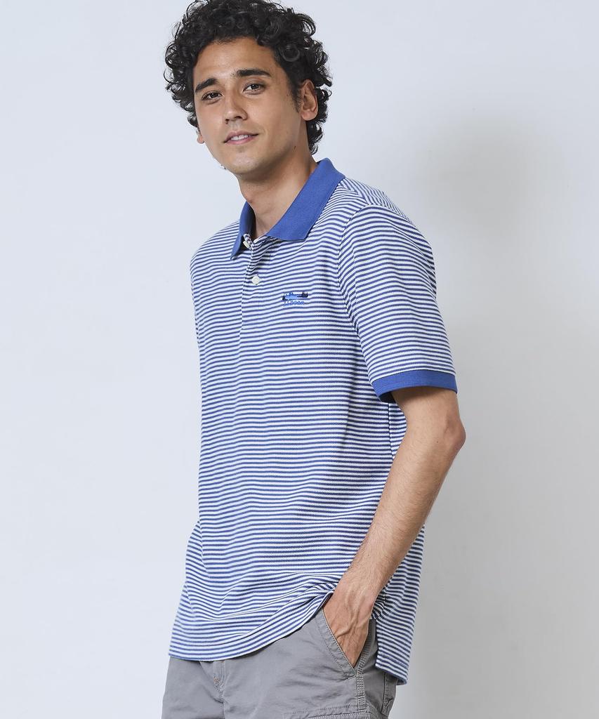 Premium Double L Poloshirt mit Katahdin-Stickerei Japan Deep Größe 1000276374 L.L.Bean Herren-Logo, Gestreift, Passform, Blau, XL,