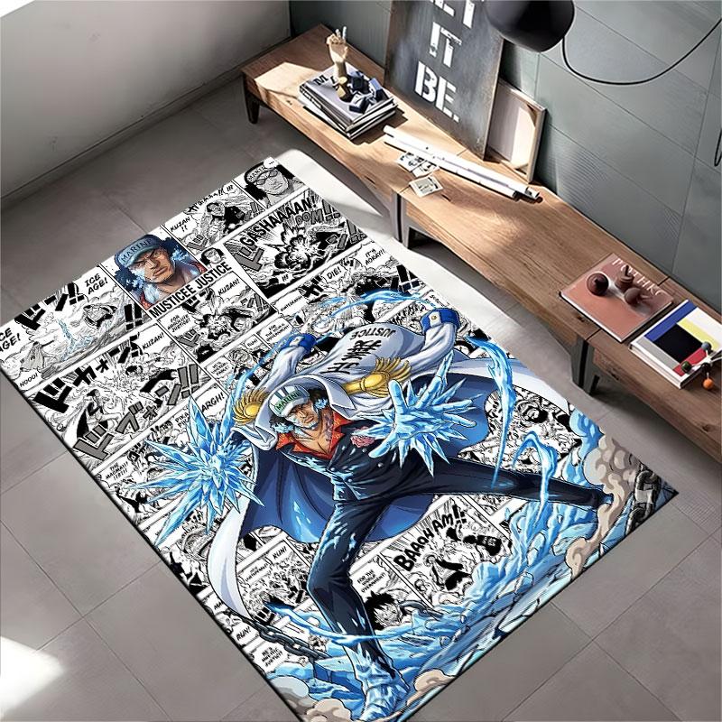 Ice Powers Comic Style Carpet Suitable As a Non-slip Mat for the Living Room or Bedroom Sofa