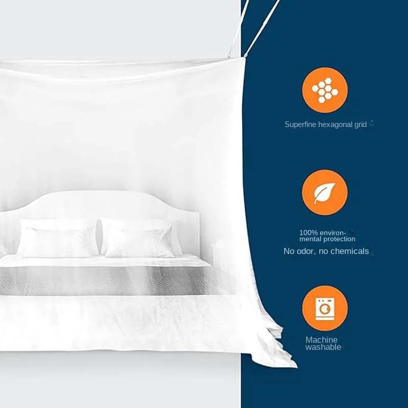 Square Top Mosquito Net Outdoor Hammock Travel Convenient Outdoor Tent Mosquito Free Installation Folding Storage Gauze Netting