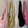 Pleated Cloud Bag: Elegant Shoulder & Crossbody Handbag In Macaron Colors