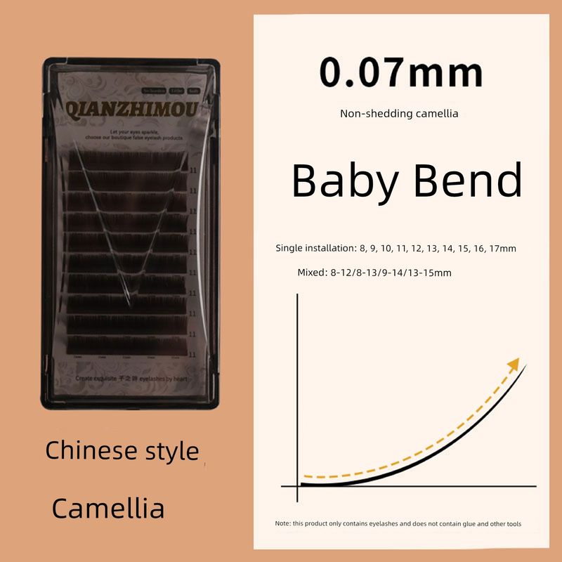 

Lc Camellia Flower Eyelashes, Baby Curl Manga-Style Grafted Eyelashes, Ljlb Multi-Round Hair Beauty Eyelashes, Exclusive for Beauty Salons Chinese Camellia Baby Curve 89101112 mm