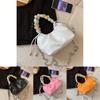 Stylish Bucket Shaped Handheld Crossbody Bag For Women With Elegant Chain Details Available In Multiple Colors