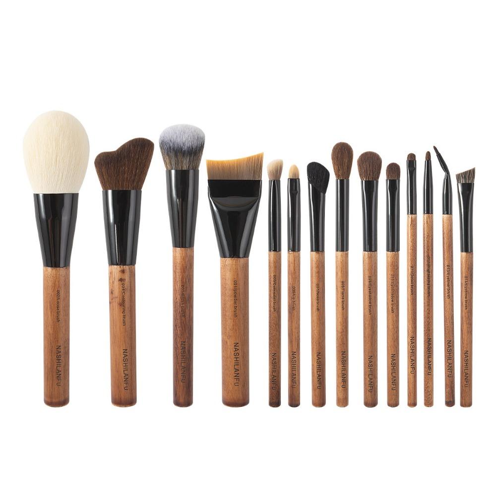14Pcs Soft High Quality Professional Makeup Brush Animal Hair Cosmetics Tool Powder Application 14Pcs