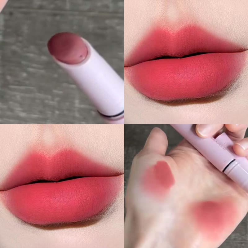Soft Mist Velvet Lipstick Matte Matte Retro Pink Brown Makeup Is Not Easy To Fade White Lipstick Pen 2.5g