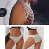 3PCS/Set Women Cotton Seamless Panties for Female Underwear Panty Sexy Colorful Striped Lingerie Letter Waist Brief