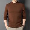 2025 Men's Winter Thickened Sweater: 48ct Fine-Spun, 400g Semi-High Collar, 100% Pure Wool