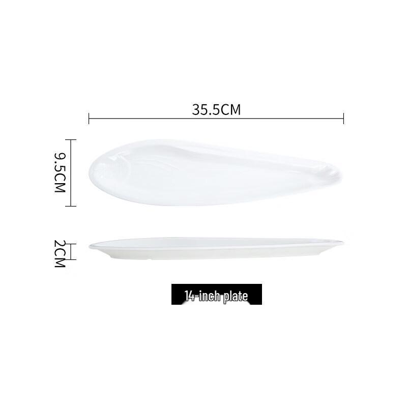 Irregular Ceramic Fish Serving Platter