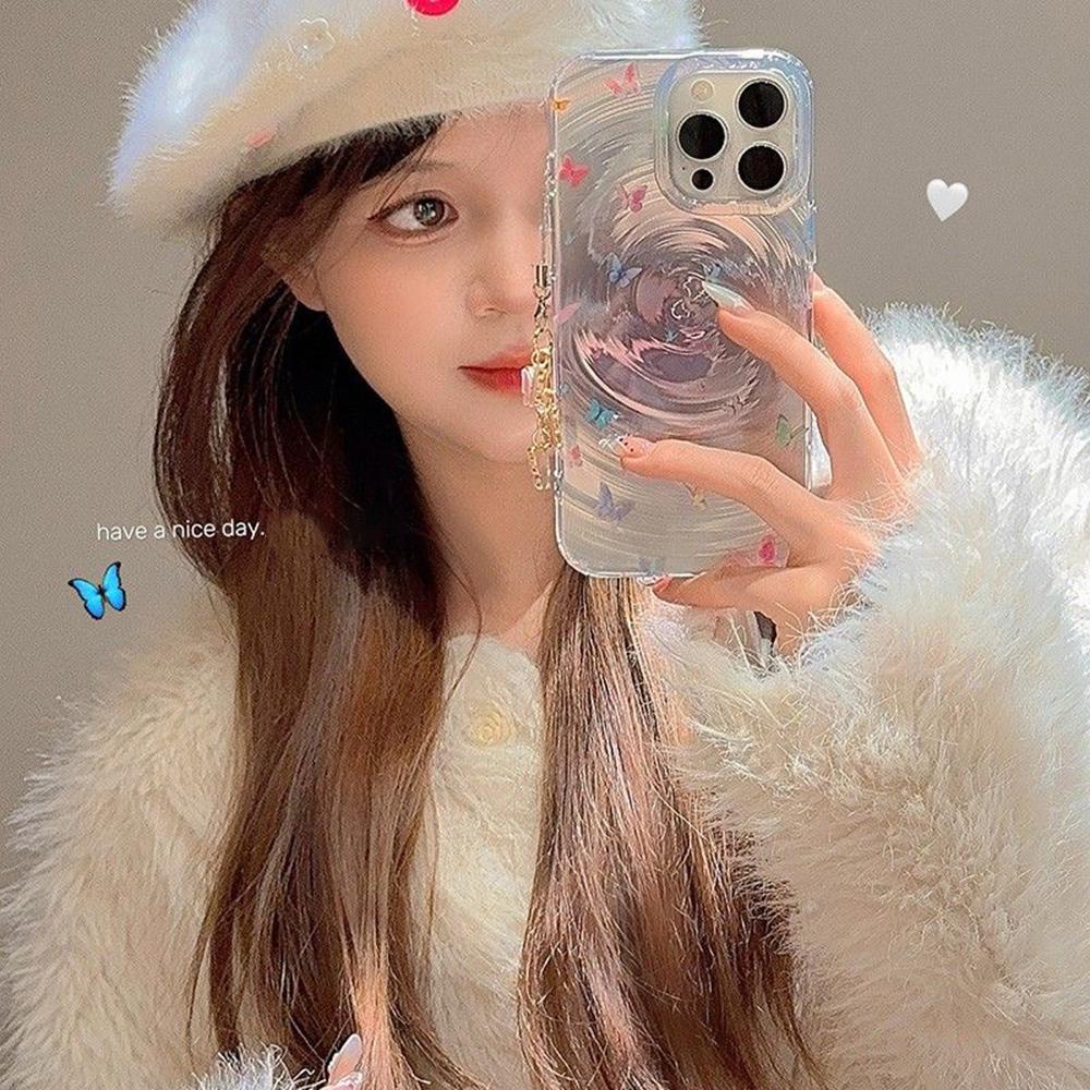 Capa de Telefone Para iPhone 11 13 16 ProMax Capa iPhone 14 15 ProMax 12 13 ProMax 13 Pro 14 Pro Capa de Telefone Espiral Elegante e Versátil Desenho Animado Fofa